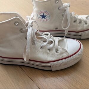 Converse All Star White Canvas High-Tops